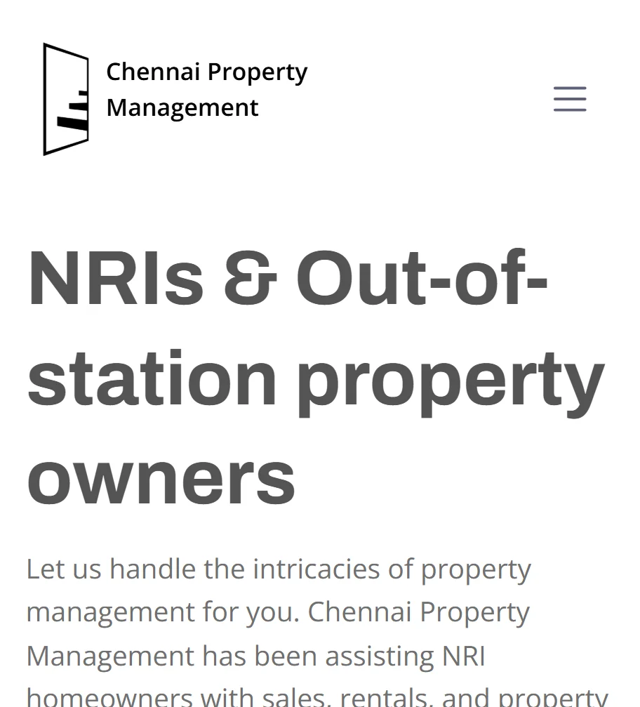 Chennai Property Management
